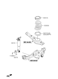 55323A9001-PAD-REAR SPRING,LWR