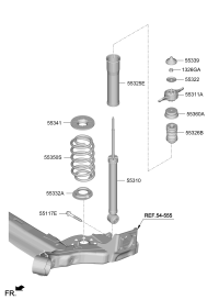 55310R9000-SHOCK ABSORBER ASSY-REAR