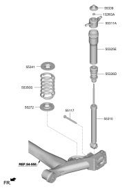 55307BU100-SHOCK ABSORBER ASSY-REAR