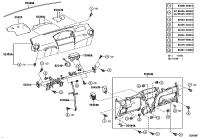 553020D110E0-PANEL SUB-ASSY, INSTRUMENT, UPPER