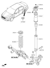 553113R800-SHOCK ABSORBER ASSY-RR