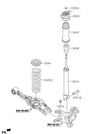 553112T020-SHOCK ABSORBER ASSY-REAR