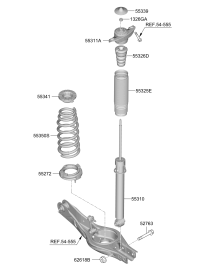 55307L4000-SHOCK ABSORBER ASSY-REAR
