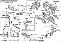552230P021-INSULATOR, DASH PANEL, OUTER