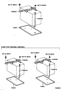 7443135030-TRAY, BATTERY