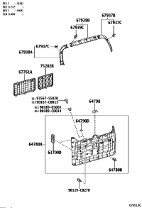 6427960021-Band sub-assy, luggage rack, inner