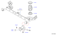 555015MA1B-Member assy-rr susp cross