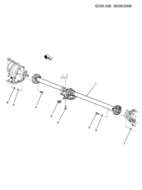 5495974-PORSCHE CAYENNE CARDAN SHAFT