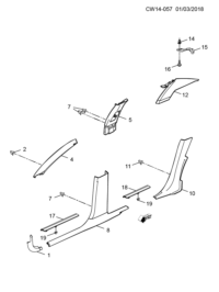 9045426-PANEL,QTR UPR TR(2ND DES SEE 9029114)