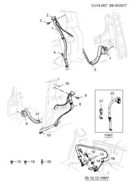 5489957-Belt, rear seat shoulder, no.2