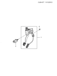 5486465-Pedal-brake & acceleration & clutch (4.625)