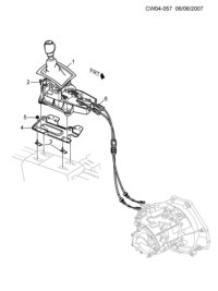 5476392-Control assy-manual transmission (w/shift)
