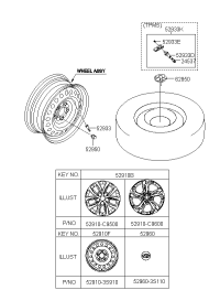 52910C9500-WHEEL ASSY-ALUMINIUM