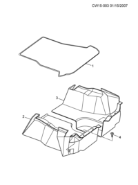 10309543-Mat, luggage compartment floor