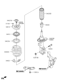 54661E5100-STRUT ASSY-FR,RH