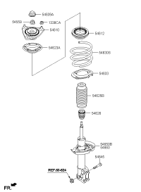 54650A4010-STRUT ASSY-FR,LH