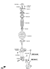 546513V210-STRUT ASSY-FR,LH