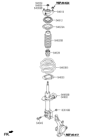 546513R900-STRUT ASSY-FR LH