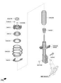 54625Q3000-Cover, fr. suspension strut dust