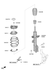54625L0000-Cover, fr. suspension strut dust