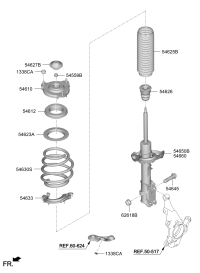 54650O1000-STRUT ASSY-FR,LH