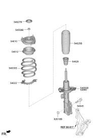 54610BU000-Insulator assy-strut