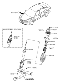 546113K010-STRUT ASSY-FR,LH