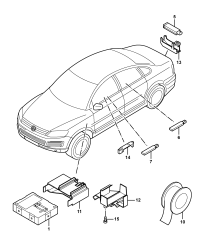 5K0971280-Bracket control unit