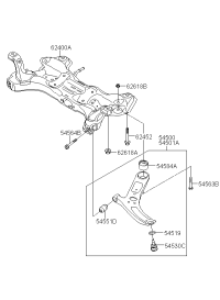 545000U000-ARM COMPLETE-FR LWR,LH