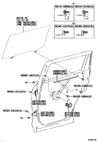 687700E030-HINGE ASSY, REAR DOOR, LOWER RH