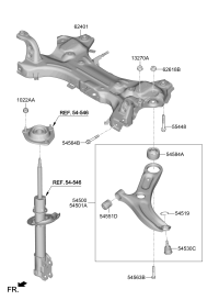 54500Q7000-ARM COMPLETE-FR LWR,LH