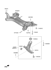 54500Q3000-ARM COMPLETE-FR LWR,LH