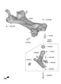 62400Q2050-CROSSMEMBER COMPL(ASSY)