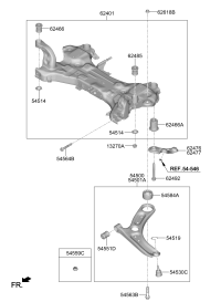 54500O1000-ARM COMPLETE-FR LWR,LH