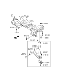 624002Z000-CROSSMEMBER COMPL-FR AXLE