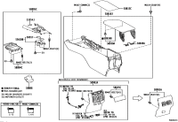 5880506A70-PANEL SUB-ASSY, CONSOLE, UPPER REAR