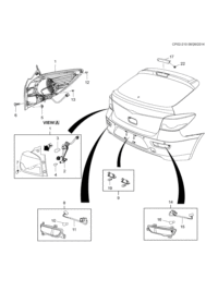 95244258-Lamp assy-rr body strut (incl. 2-4,7)
