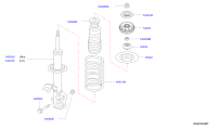 543032GC0B-STRUT KIT-FRONT SUSPENSION,LH