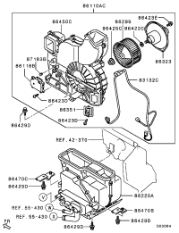 7841A001-BLOWER ASSY,RR HEATER