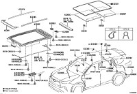 632030E170-HOUSING SUB-ASSY, SLIDING ROOF