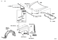 5334148070-INSULATOR, HOOD