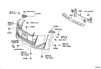 5311758050-BRACKET, RADIATOR GRILLE, LOWER RH
