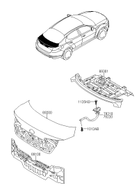 692004M000-PANEL ASSY-TRUNK LID