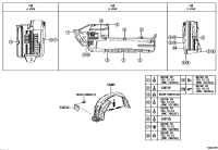 538050G020-SHIELD SUB-ASSY, FRONT FENDER SPLASH, RH