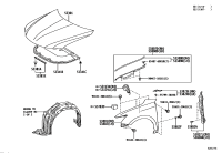 5315376010-Deflector, radiator grille, rh