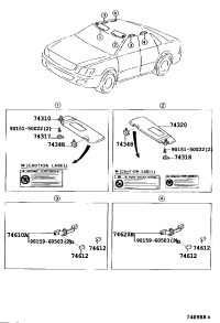 743100W040A0-VISOR ASSY, RH