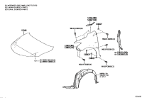 533010D140-HOOD SUB-ASSY