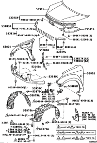 5339542010-SEAL, HOOD TO RADIATOR GRILLE