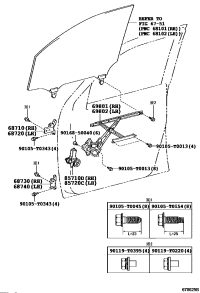 6873002100-HINGE ASSY, FRONT DOOR, LOWER RH
