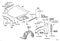 533410P010-INSULATOR, HOOD